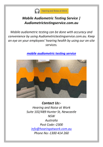 Mobile Audiometric Testing Service | Audiometrictestingservice.com.au