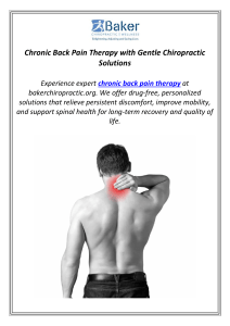 Chronic Back Pain Therapy with Gentle Chiropractic Solutions