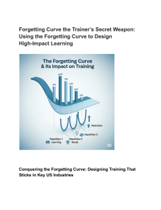 Forgetting Curve The Trainer’s Secret Weapon  Using the Forgetting Curve to Design High-Impact Learning