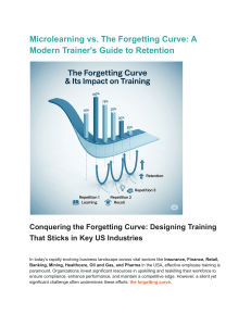 Microlearning vs. The Forgetting Curve  A Modern Trainer's Guide to Retention