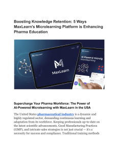 Boosting Knowledge Retention  5 Ways MaxLearn’s Microlearning Platform is Enhancing Pharma Education