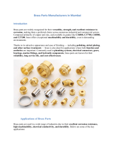  Brass Parts Manufacturers in India