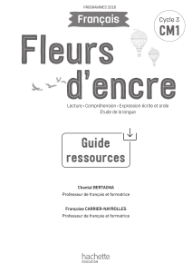 Fleurs d'encre guide