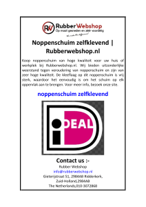 Noppenschuim zelfklevend  Rubberwebshop.nl