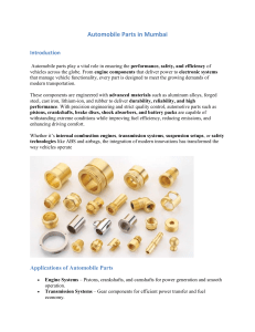  Automobile Parts Manufacturers in India