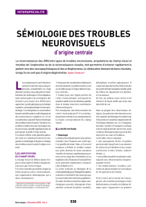 S. Chokron S&eacute;miologie troubles neurovisuels