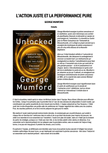 L'ACTION JUSTE ET LA PERFORMANCE PURE - GEORGE MUMFORD