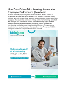 How Data-Driven Microlearning Accelerates Employee Performance   MaxLearn