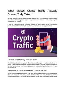 Why Some Crypto Traffic Actually Converts (1)
