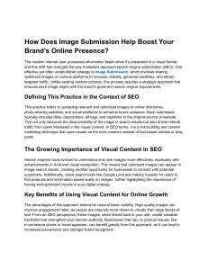 How Does Image Submission Help Boost Your Brand’s Online Presence