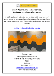 Mobile Audiometric Testing Service | Audiometrictestingservice.com.au
