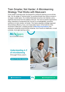 Train Smarter, Not Harder  A Microlearning Strategy That Works with MaxLearn
