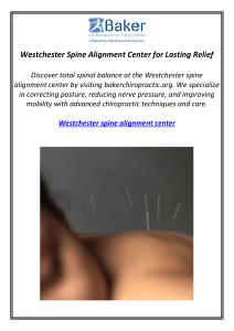 Westchester Spine Alignment Center for Lasting Relief