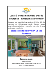 Casas à Venda na Riviera De São Lourenço  Rivieramaster.com.br