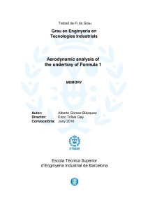 Formula 1 Undertray Aerodynamic Analysis Thesis