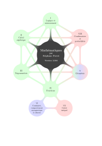 Cours de Math&eacute;matiques : Logique, Alg&egrave;bre, Trigonom&eacute;trie