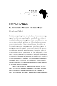 Philosophie Africaine : Méthodes et Approches