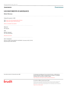 Documents d'assurance : Police, Certificat, Note de couverture