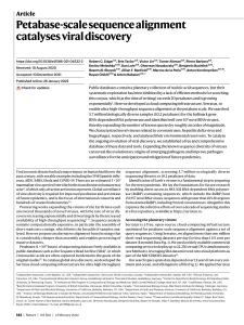 Petabase-Scale Sequence Alignment for Viral Discovery