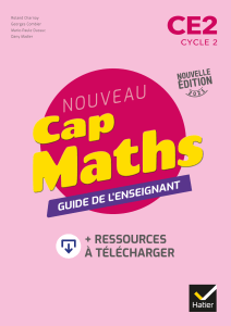 Cap Maths CE2 : Guide de l'enseignant - Hatier