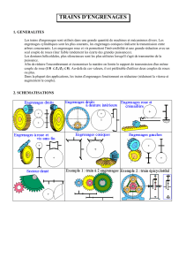 Trains d'engrenages : Cours et exercices
