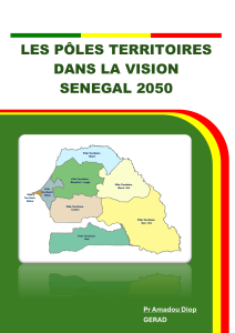 P&ocirc;les Territoires S&eacute;n&eacute;gal 2050: Vision et Gouvernance