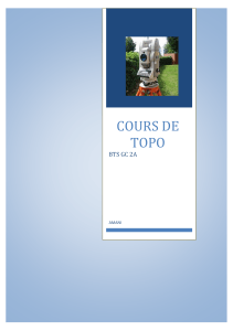 Cours de Topographie BTS GC 2A