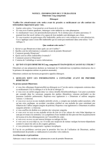 Dimetrum 2 mg : Notice d'information pour les patientes