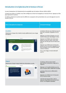 Accessibilité du cours de cybersécurité pour lecteurs d'écran