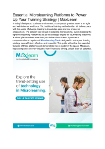 Essential Microlearning Platforms to Power Up Your Training Strategy   MaxLearn
