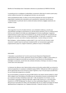 Hémodialyse et intoxication au paracétamol : étude de cas