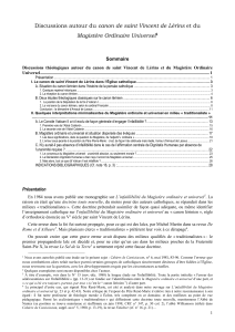 Saint Vincent de Lérins & Magistère Ordinaire Universel