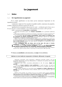 Le Jugement : Notion et Nature (Philosophie)