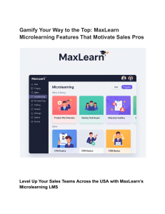 MaxLearn: Microlearning for Sales Training | Boost Team Performance