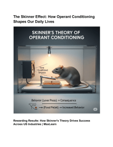 The Skinner Effect  How Operant Conditioning Shapes Our Daily Lives