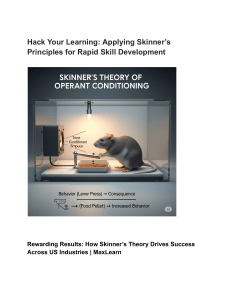 Hack Your Learning  Applying Skinner’s Principles for Rapid Skill Development