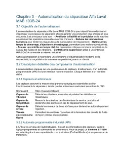 Automatisation Séparateur Alfa Laval MAB 103B-24