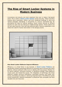 The Rise of Smart Locker Systems in Modern Business 1