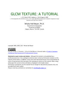 GLCM Texture Analysis Tutorial