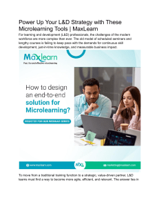 Power Up Your L&D Strategy with These Microlearning Tools   MaxLearn