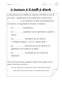 Exercice de Maths: Nombres et Bicentenaire Waterloo - Remplir & Décomposer