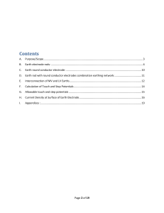 MV&LV Earthing Calculation Study for KAIA Project Load Centre A (BS 7430)