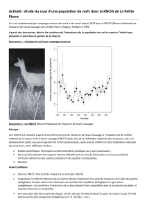 Suivi population cerfs RNCFS Petite Pierre : Étude de cas