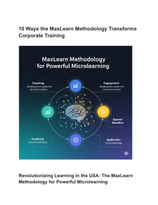 10 Ways the MaxLearn Methodology Transforms Corporate Training