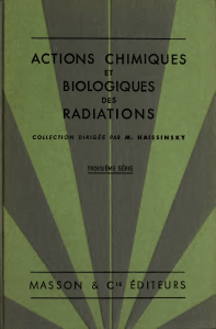 Actions chimiques et biologiques des radiations -- Paris, Masson et Cie Editeurs -- Volume 3, 1955 -- Paris, Masson et Cie [etc ] -- 592552943 -- b926f108988809f3c4b4a911090cb6c2 -- Anna’s Archive
