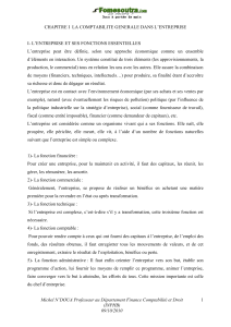 Principes g&eacute;n&eacute;raux de la comptabilit&eacute; en entreprise