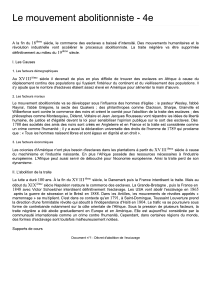 Mouvement abolitionniste: Causes et abolition de la traite