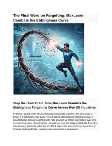 The Final Word on Forgetting  MaxLearn Combats the Ebbinghaus Curve