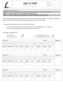 Grille d'évaluation de poésie pour élèves