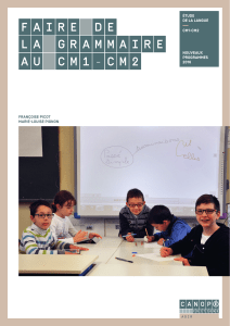 Grammaire CM1-CM2 : Guide pédagogique pour l'étude de la langue